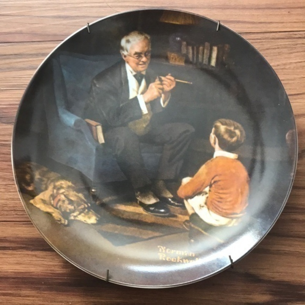 Collectible plate by knowles, Norman Rockwell